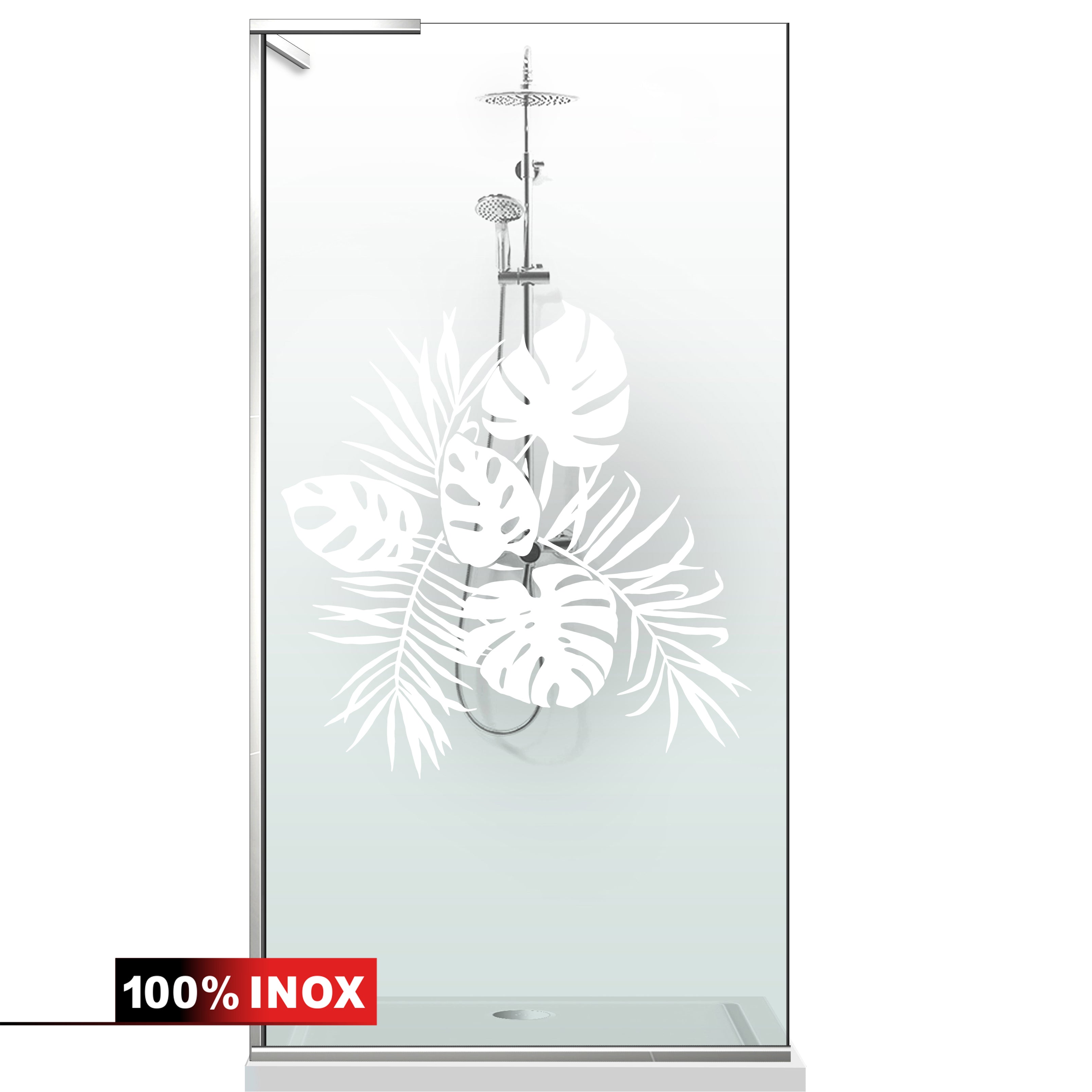 Shower Screens Walk-in, Shower wall Stainless steel, #Clear #Víztiszta