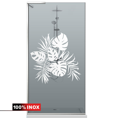 Shower Screens Walk-in, Shower wall Stainless steel, #Grey #Szürke