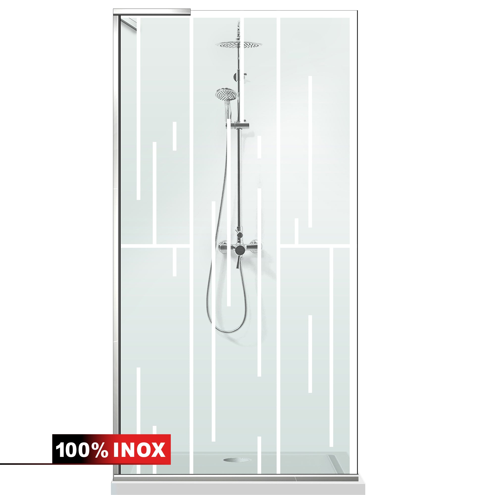 Shower Screens Walk-in, Shower wall Stainless steel, #Clear #Víztiszta