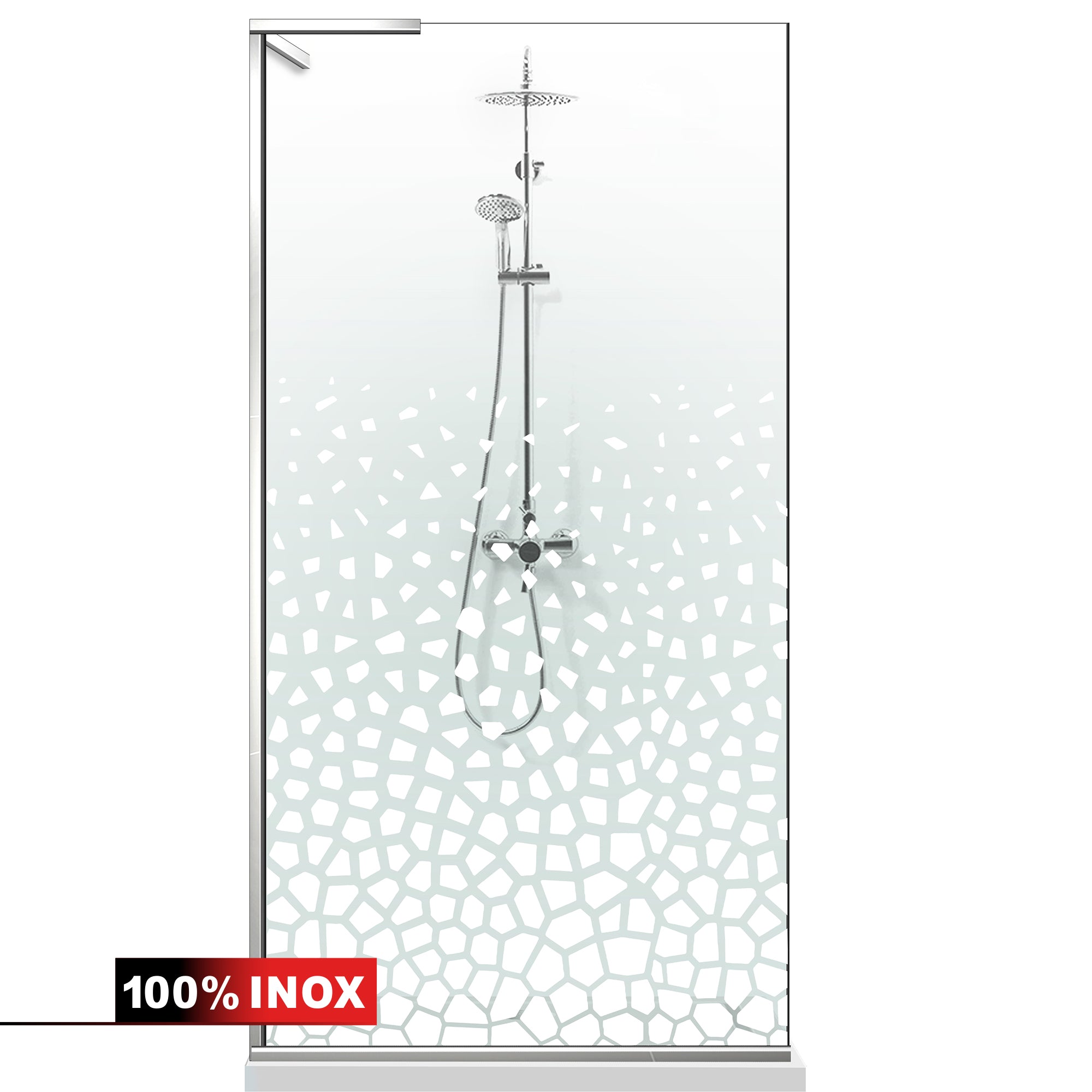 Shower Screens Walk-in, Shower wall Stainless steel, #Clear #Víztiszta