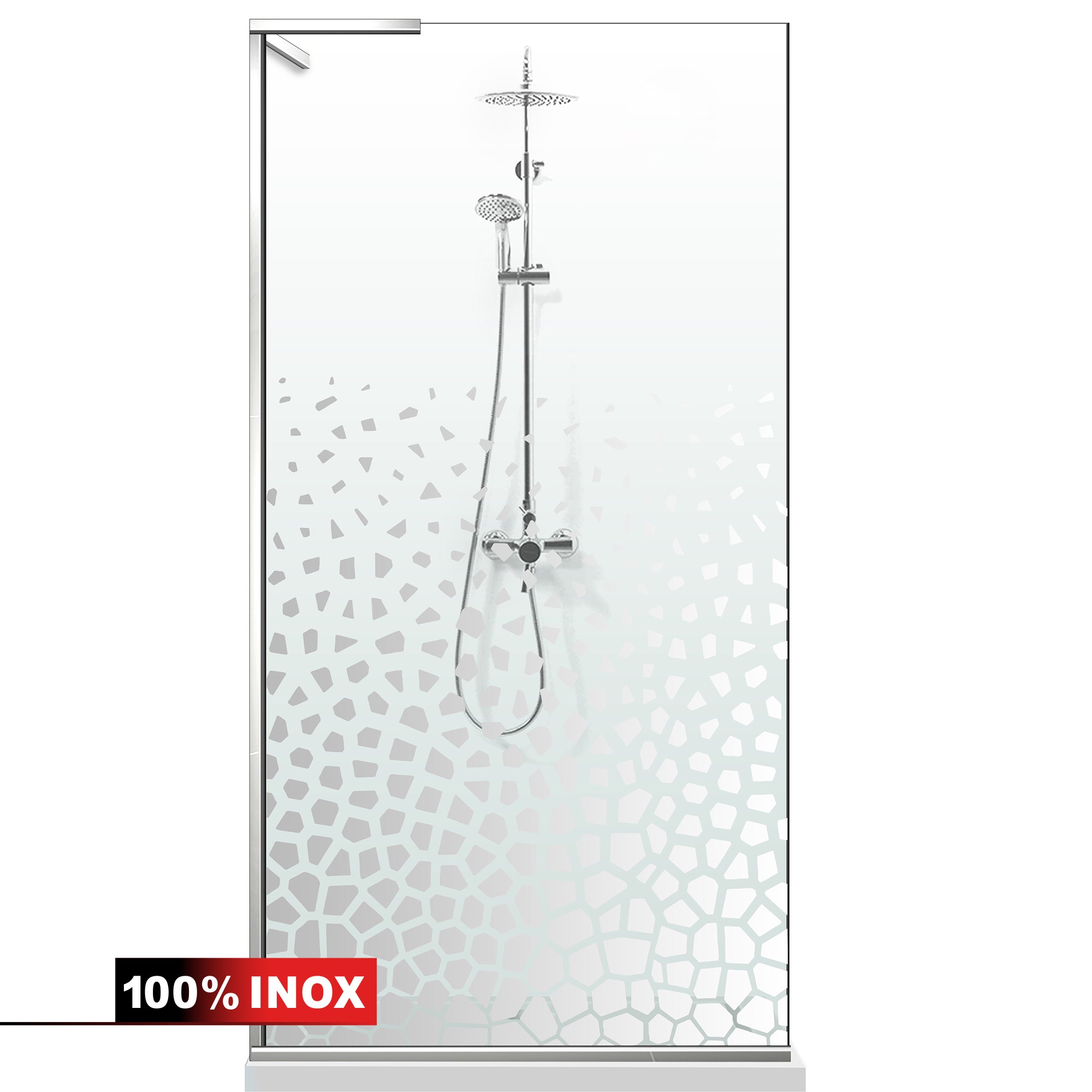 Shower Screens Walk-in, Shower wall Stainless steel, #Clear #Víztiszta