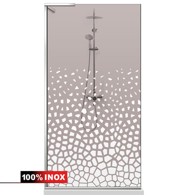 Shower Screens Walk-in, Shower wall Stainless steel, #Bronze #Bronze