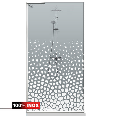 Shower Screens Walk-in, Shower wall Stainless steel, #Grey #Szürke