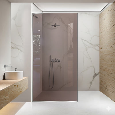 Shower Screens Walk-in, Shower wall Stainless steel, #Bronze #Bronze