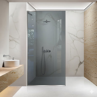 Shower Screens Walk-in, Shower wall Stainless steel, #Grey #Szürke