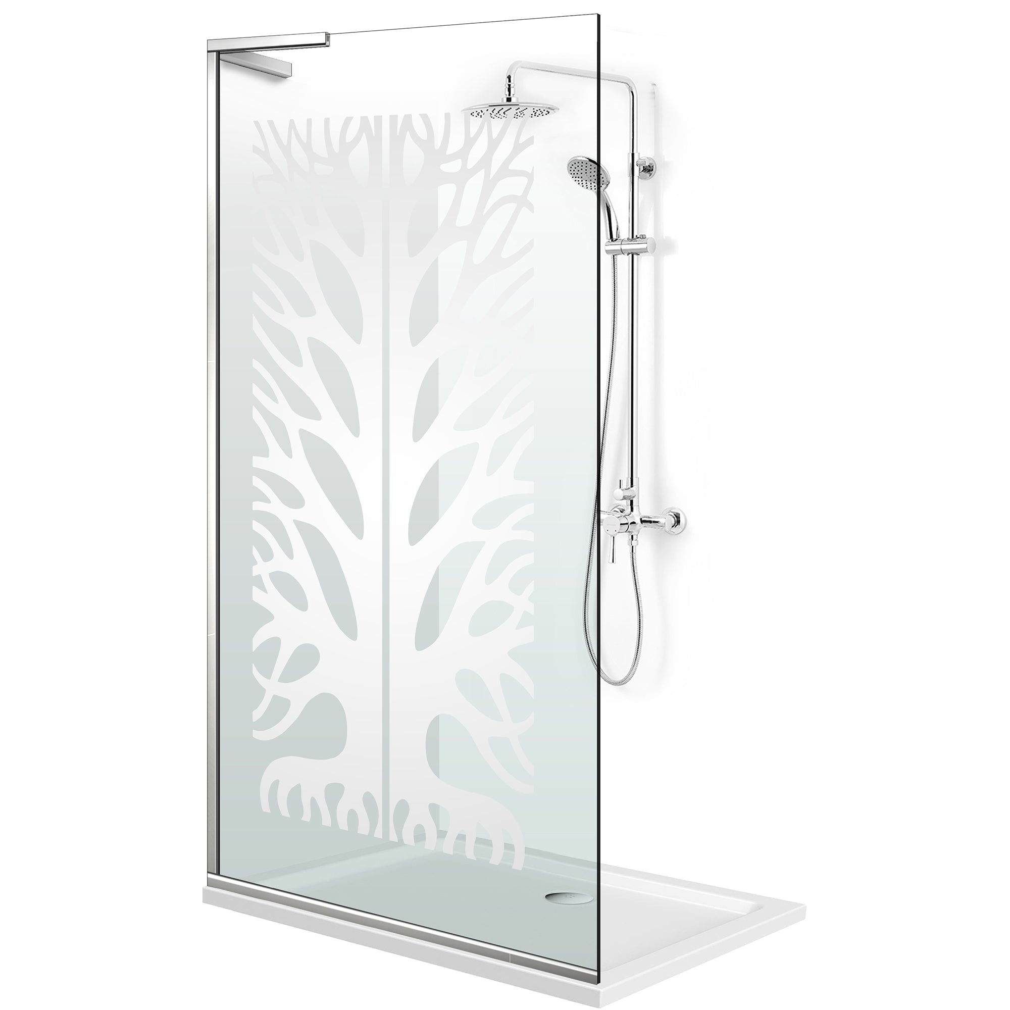 Shower Screens Walk-in, Shower wall Stainless steel, #Clear #Víztiszta