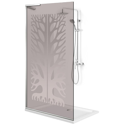 Shower Screens Walk-in, Shower wall Stainless steel, #Bronze #Bronze