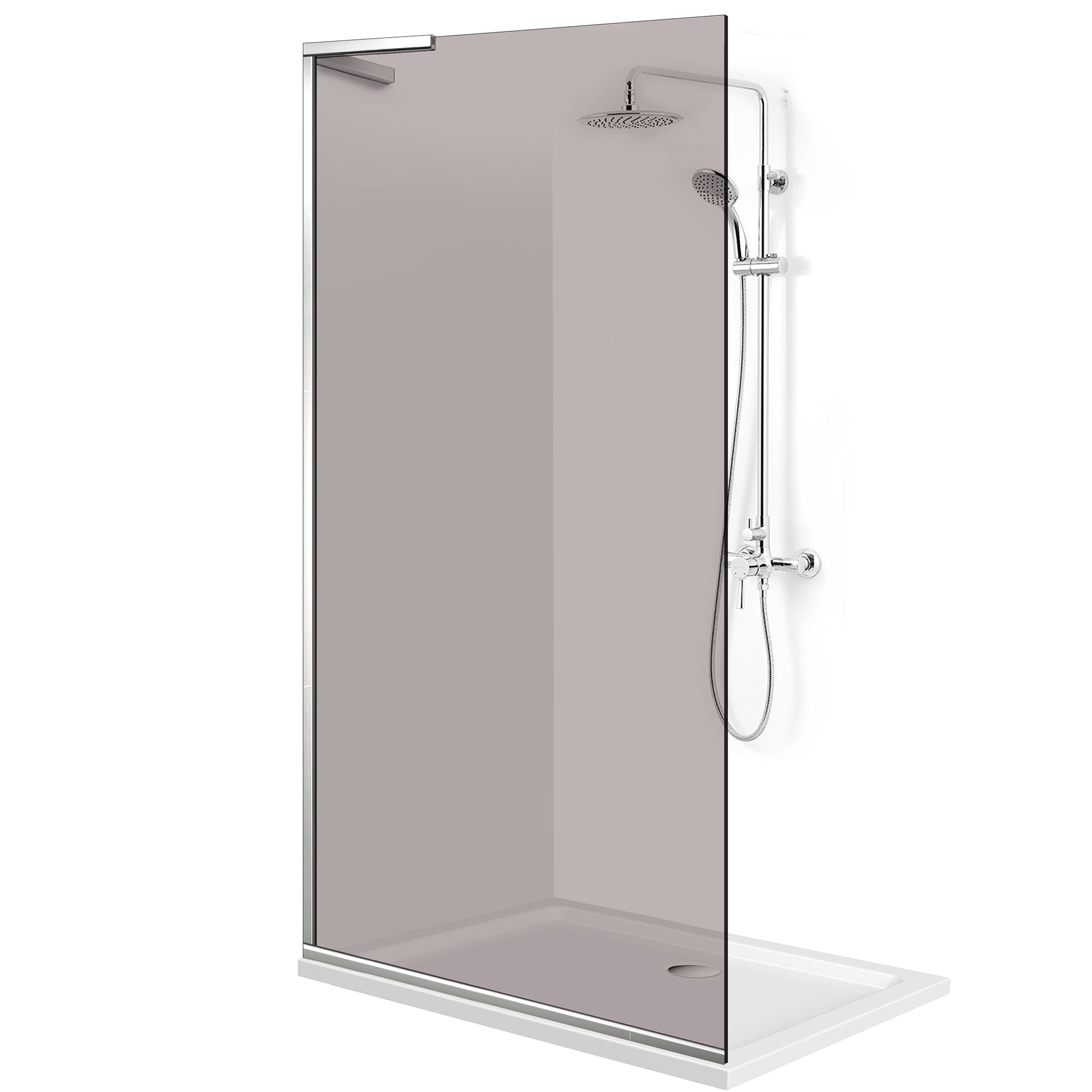 Shower Screens Walk-in, Shower wall Stainless steel, #Bronze #Bronze