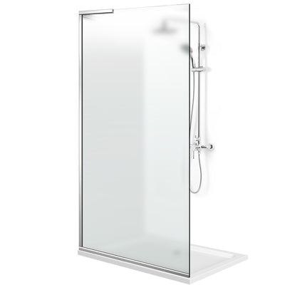 Shower Screens Walk-in, Shower wall Stainless steel, #Satiné #Matt
