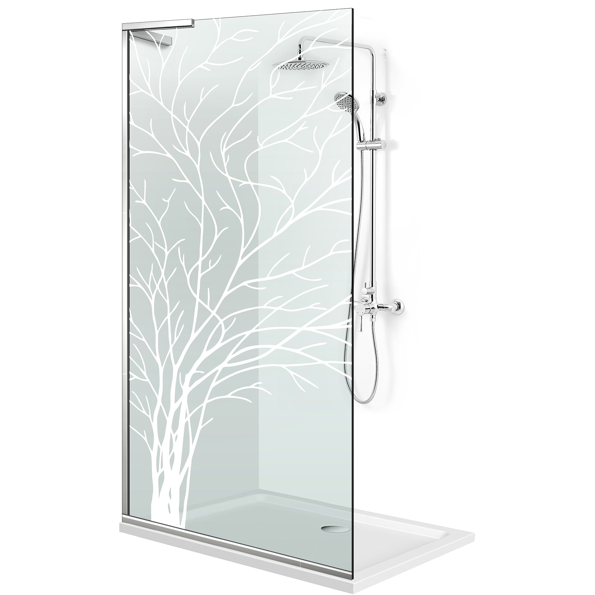 Shower Screens Walk-in, Shower wall Stainless steel, #Clear #Víztiszta