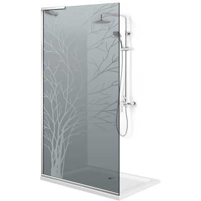 Shower Screens Walk-in, Shower wall Stainless steel, #Grey #Szürke
