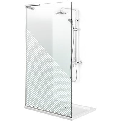 Shower Screens Walk-in, Shower wall Stainless steel, #Clear #Víztiszta