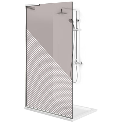 Shower Screens Walk-in, Shower wall Stainless steel, #Bronze #Bronze