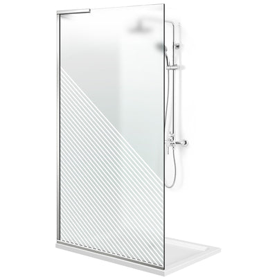 Shower Screens Walk-in, Shower wall Stainless steel, #Satiné #Matt