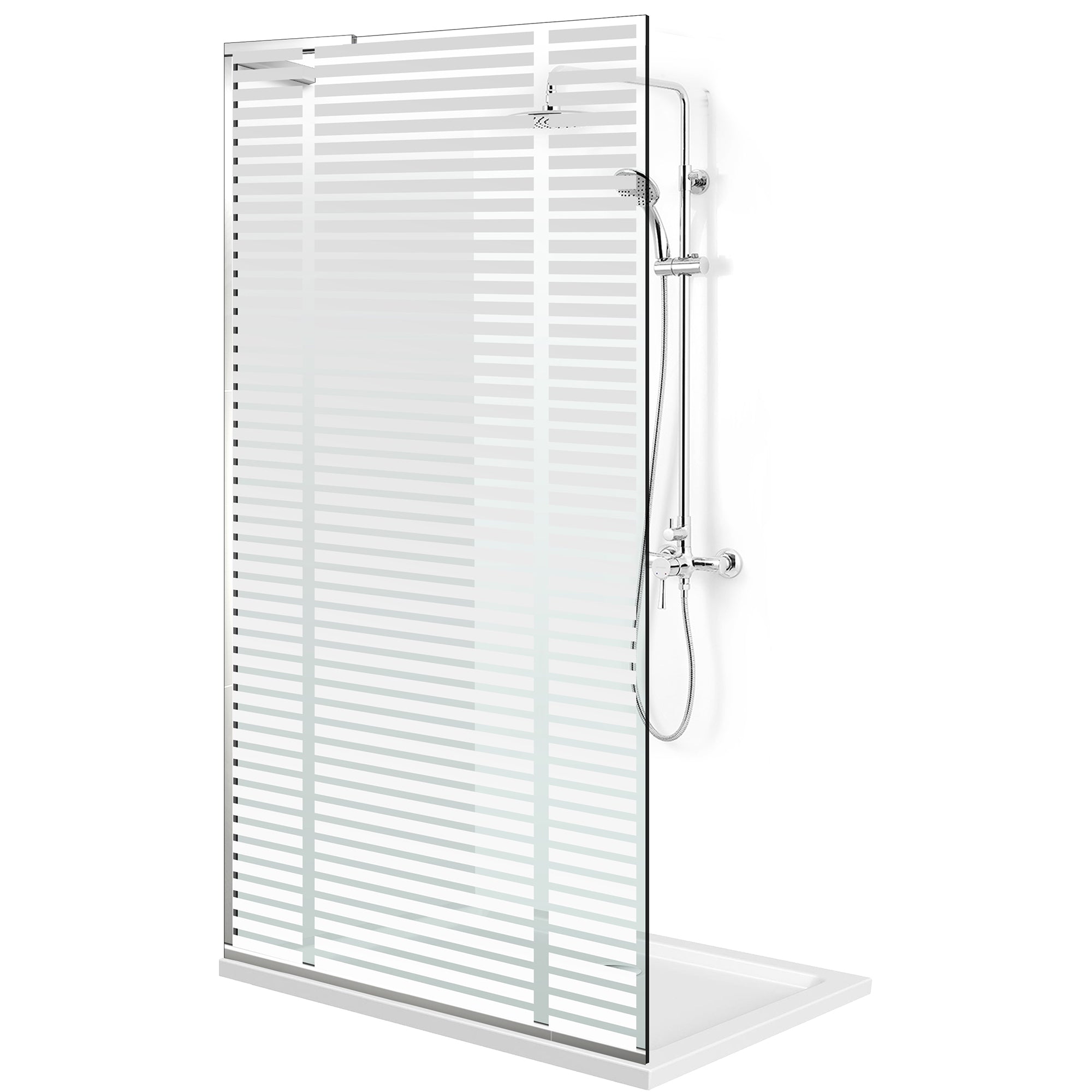 Shower Screens Walk-in, Shower wall Stainless steel, #Clear #Víztiszta
