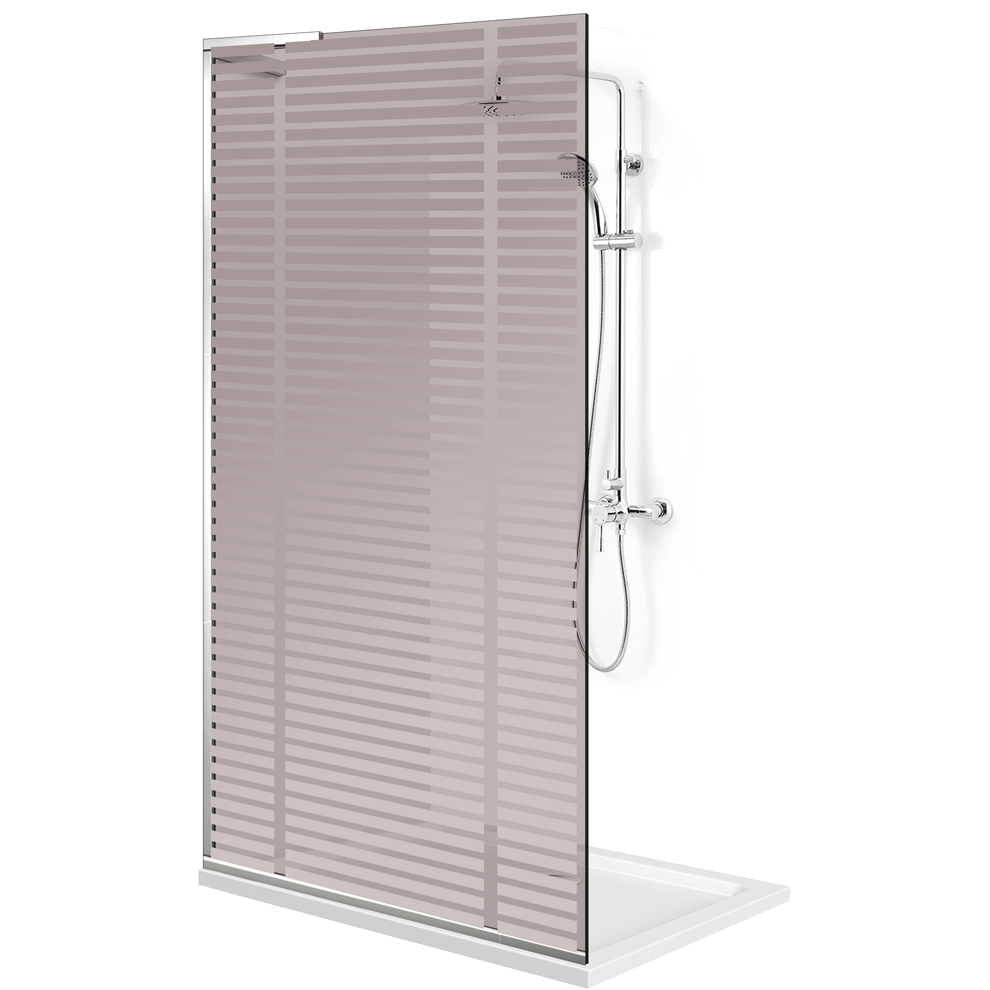 Shower Screens Walk-in, Shower wall Stainless steel, #Bronze #Bronze