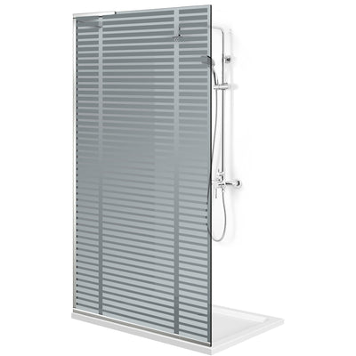 Shower Screens Walk-in, Shower wall Stainless steel, #Grey #Szürke
