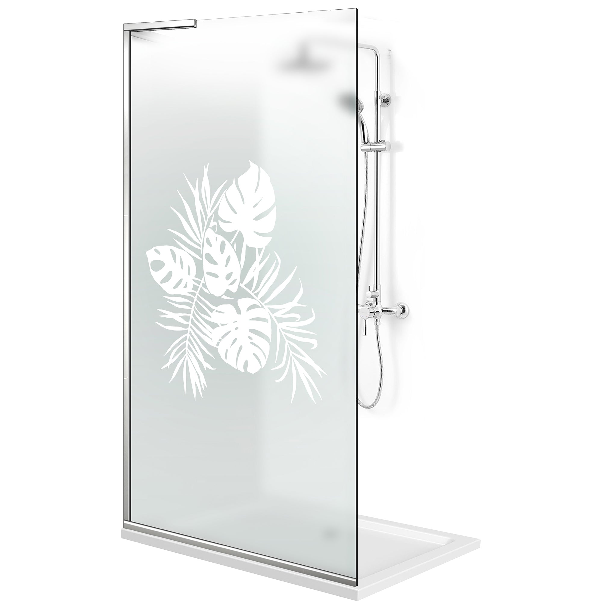 Shower Screens Walk-in, Shower wall Stainless steel, #Satiné #Matt