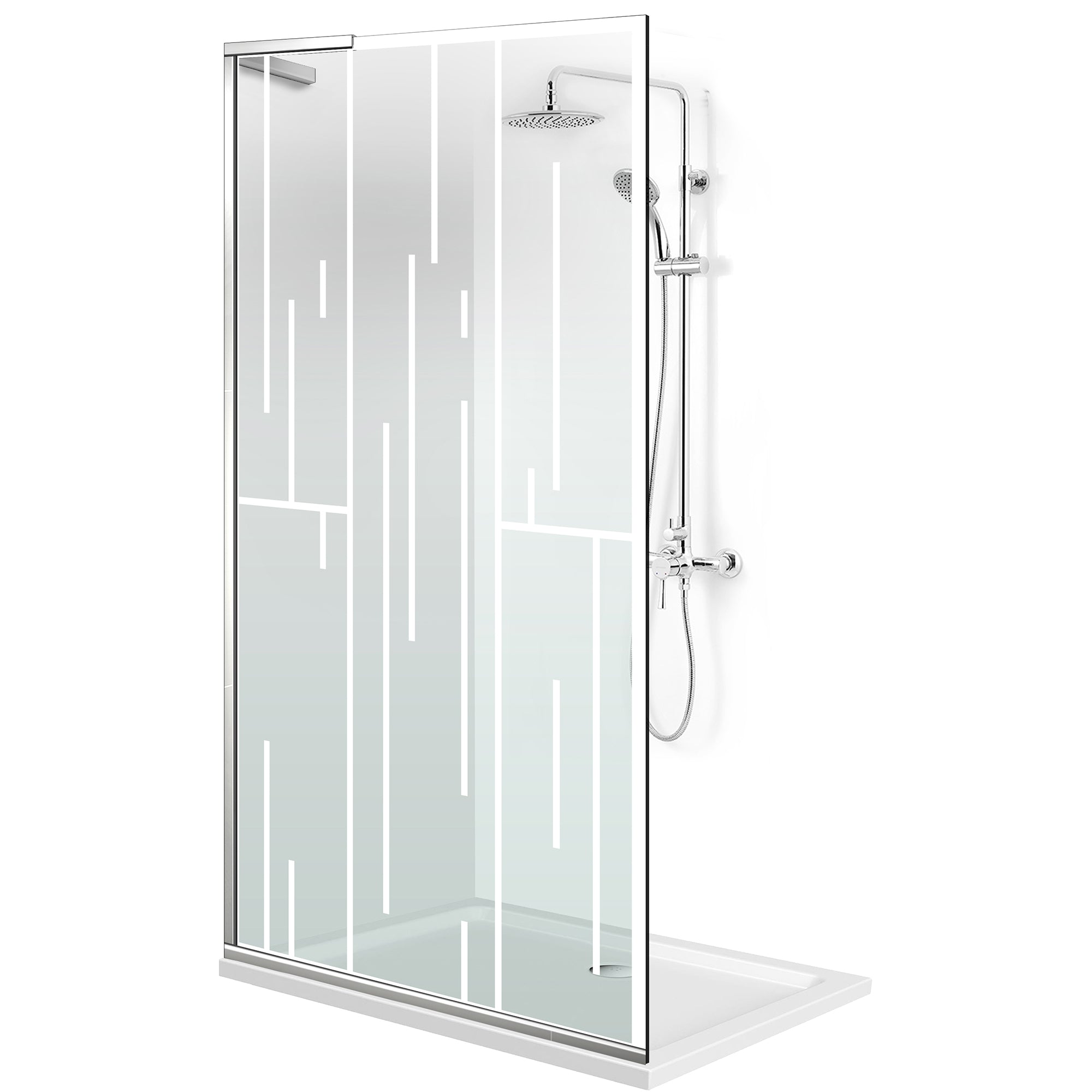 Shower Screens Walk-in, Shower wall Stainless steel, #Clear #Víztiszta
