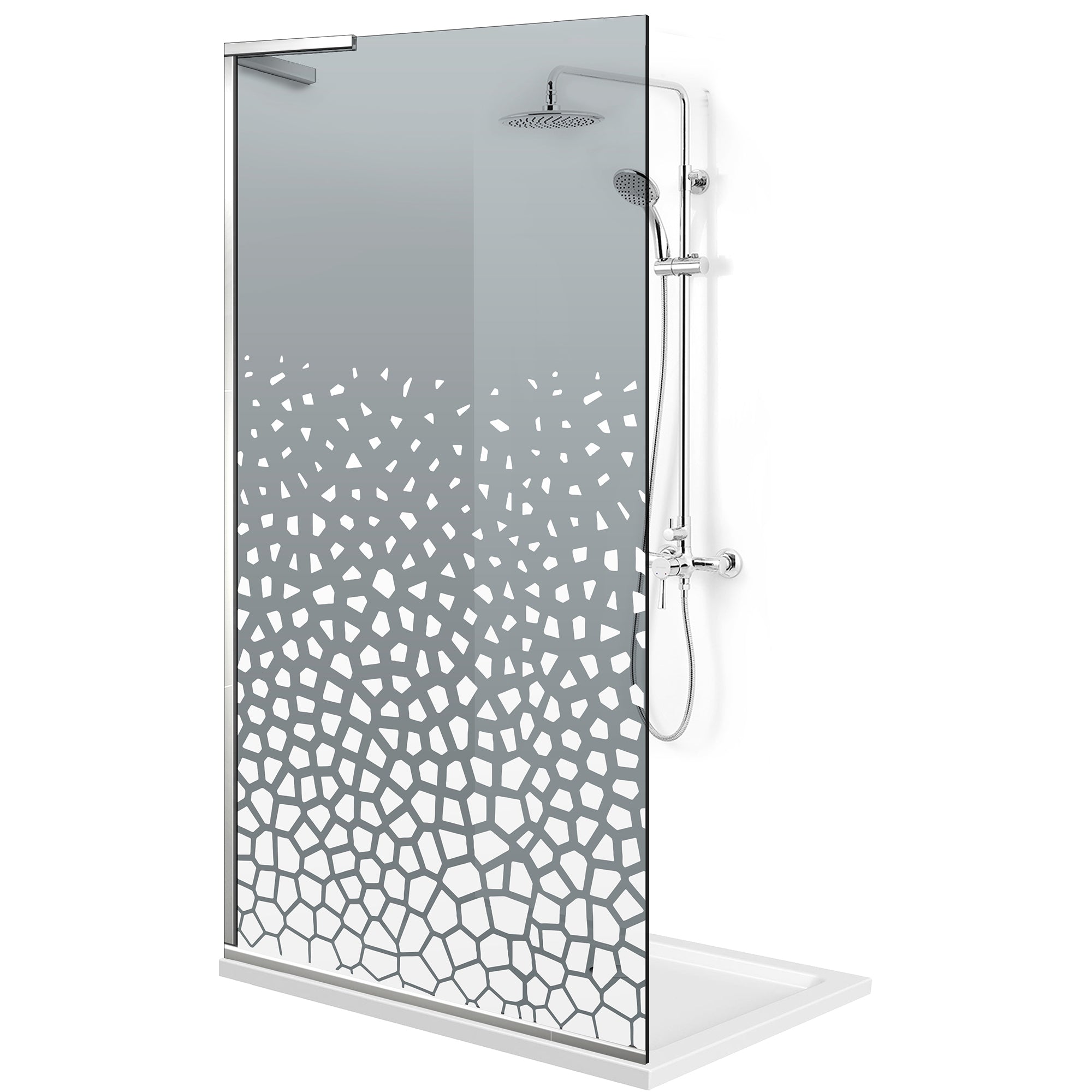 Shower Screens Walk-in, Shower wall Stainless steel, #Grey #Szürke