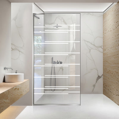 Paravan dus Walk-in, Perete dus Inox, #Clara