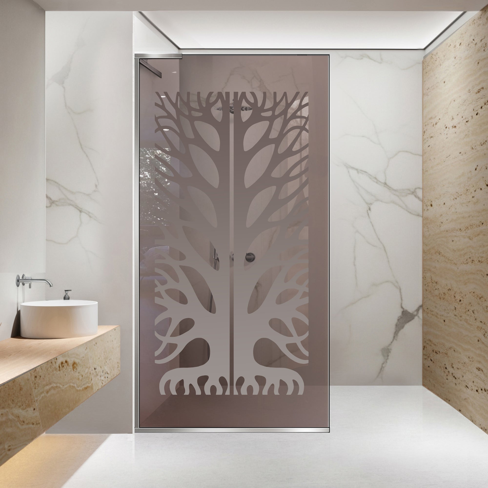 Shower Screens Walk-in, Shower wall Stainless steel, #Bronze #Bronze