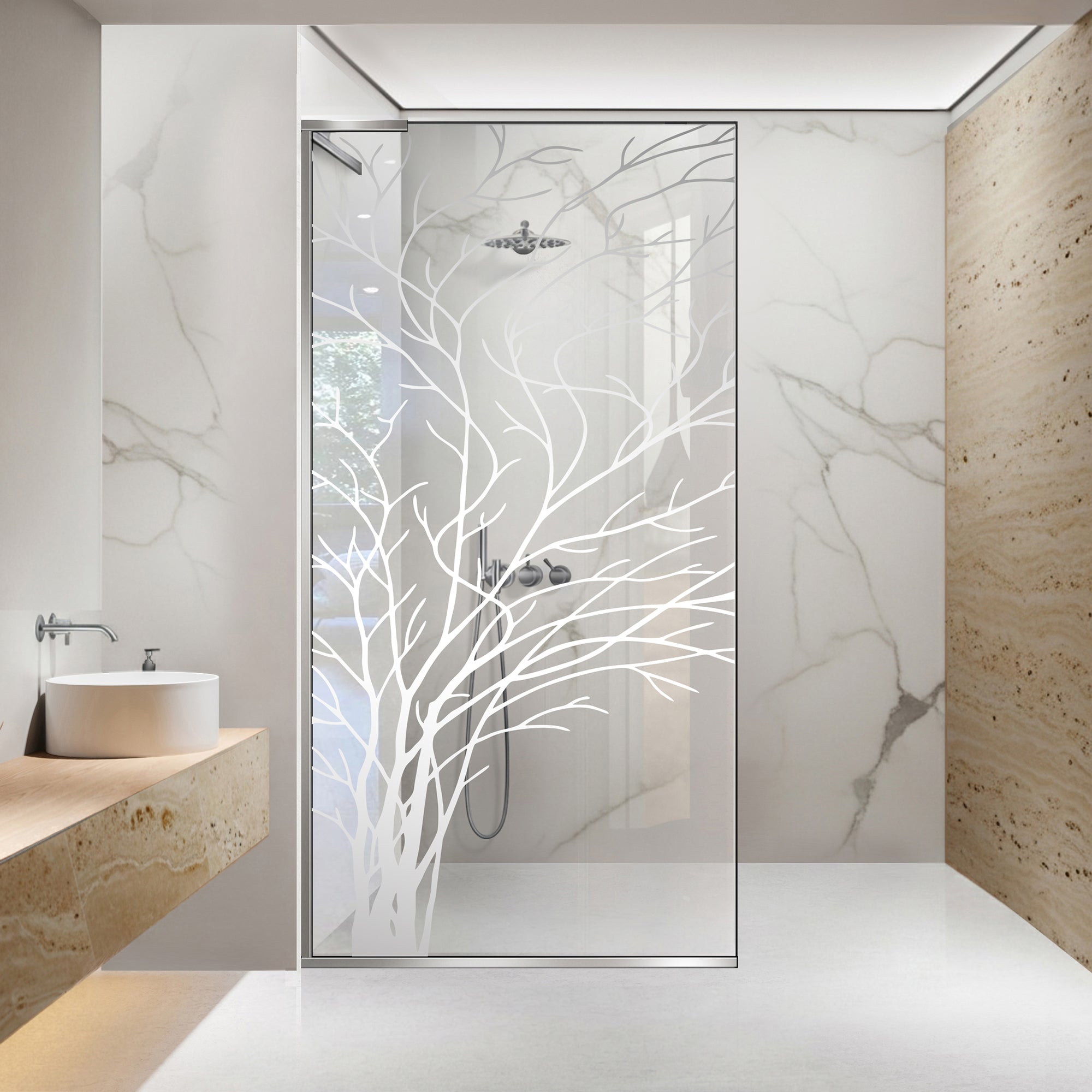 Shower Screens Walk-in, Shower wall Stainless steel, #Clear #Víztiszta
