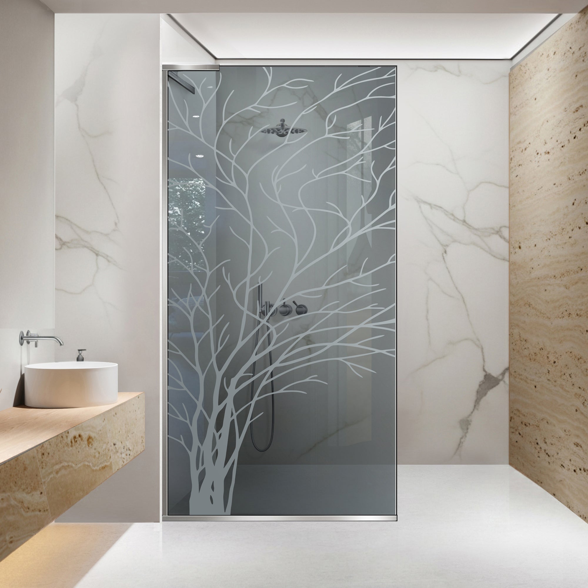Shower Screens Walk-in, Shower wall Stainless steel, #Grey #Szürke