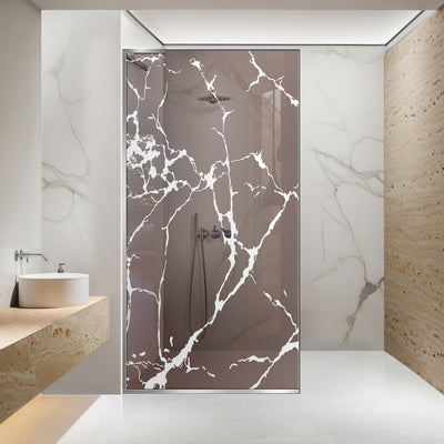 Shower Screens Walk-in, Shower wall Stainless steel, #Bronze #Bronze