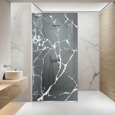 Shower Screens Walk-in, Shower wall Stainless steel, #Grey #Szürke