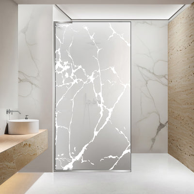 Shower Screens Walk-in, Shower wall Stainless steel, #Satiné #Matt