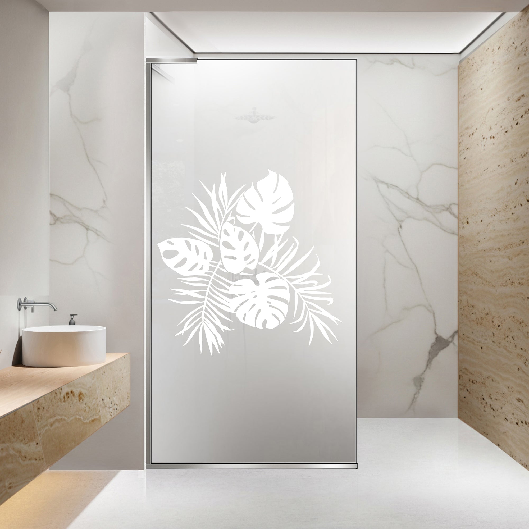 Shower Screens Walk-in, Shower wall Stainless steel, #Satiné #Matt