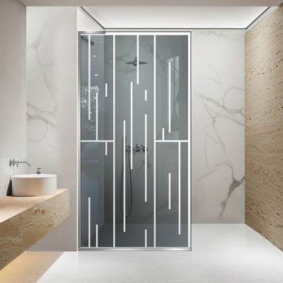 Shower Screens Walk-in, Shower wall Stainless steel, #Grey #Szürke