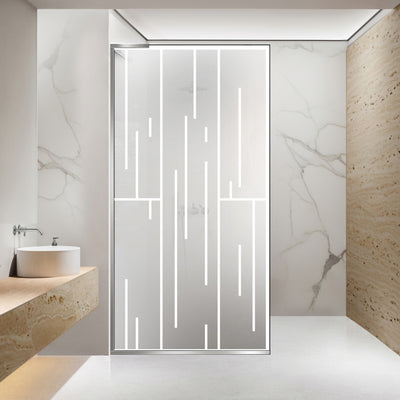 Shower Screens Walk-in, Shower wall Stainless steel, #Satiné #Matt
