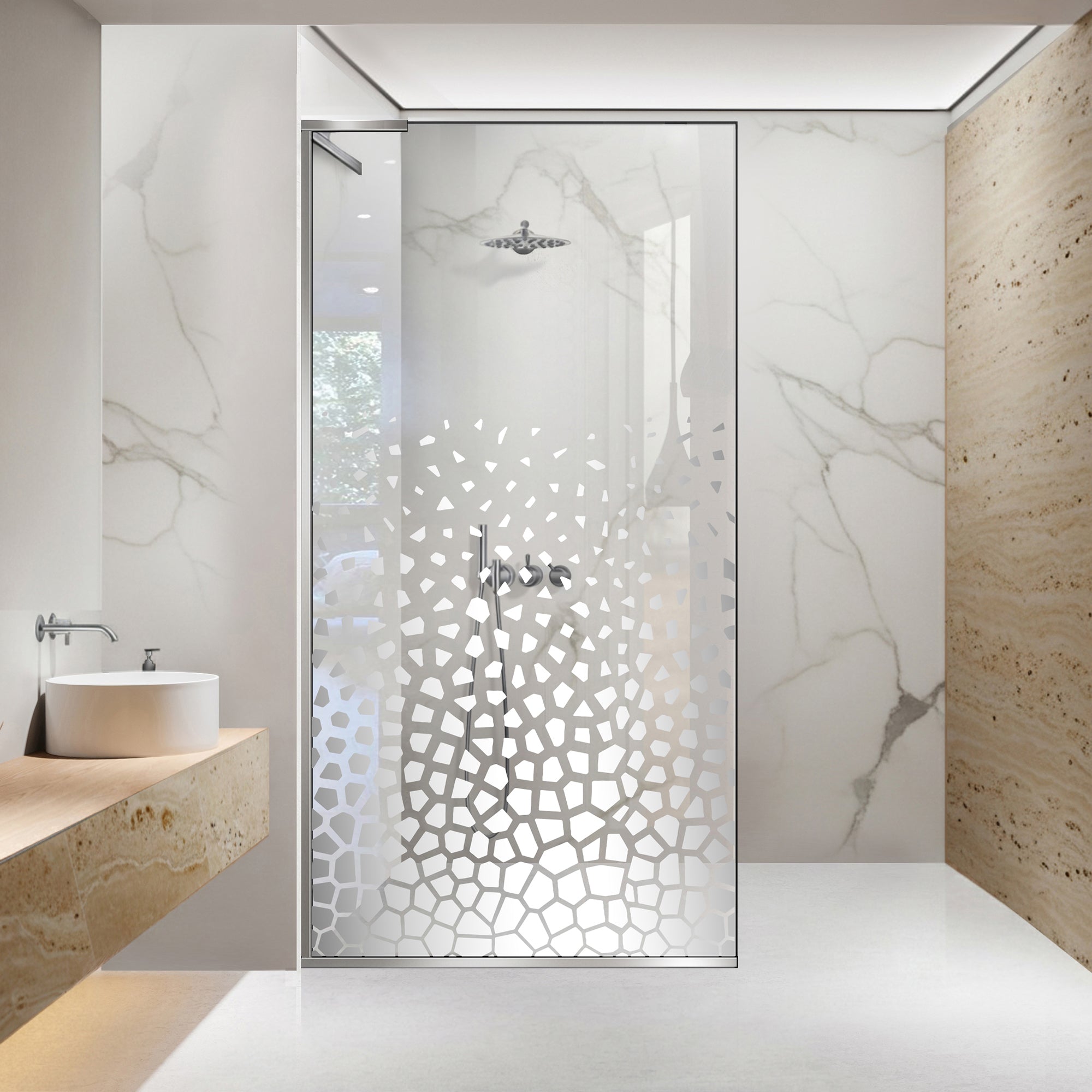 Shower Screens Walk-in, Shower wall Stainless steel, #Clear #Víztiszta