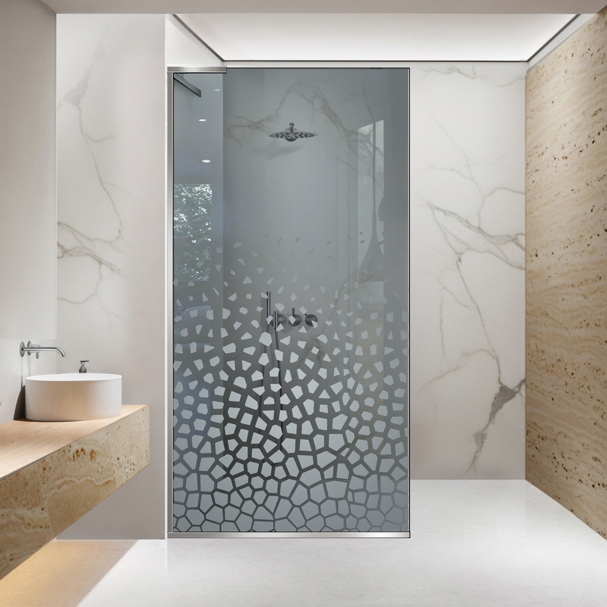 Shower Screens Walk-in, Shower wall Stainless steel, #Grey #Szürke