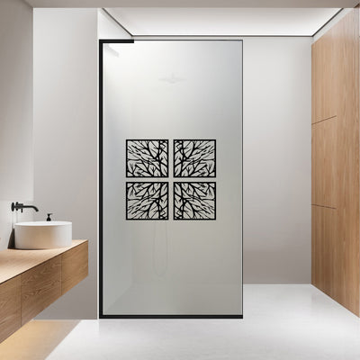 Shower Screens Walk-in, Shower wall Stainless steel, #Satiné #Matt