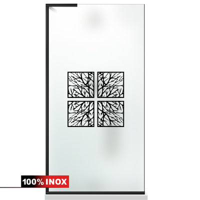 Shower Screens Walk-in, Shower wall Stainless steel, #Satiné #Matt