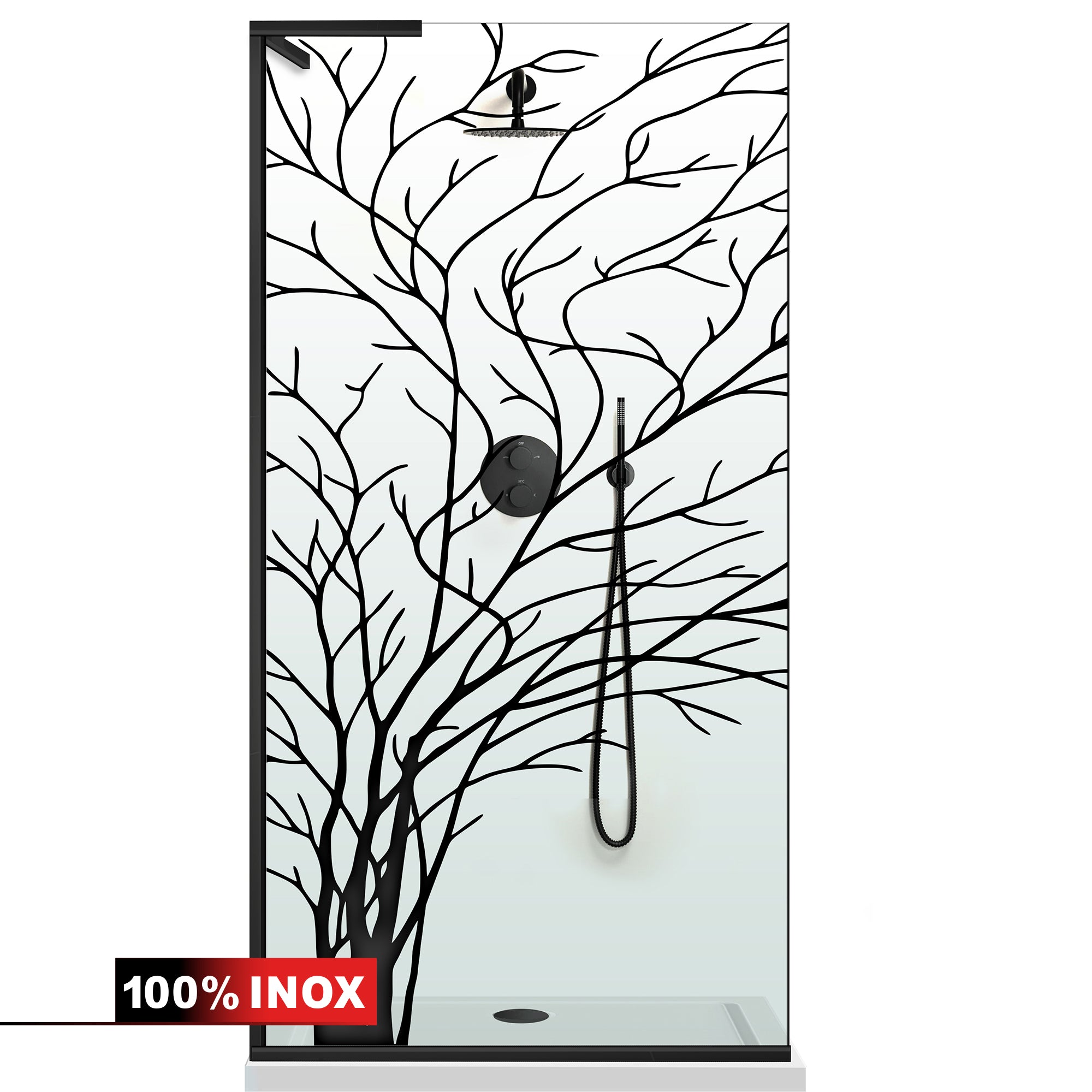 Shower Screens Walk-in, Shower wall Stainless steel, #Clear #Víztiszta