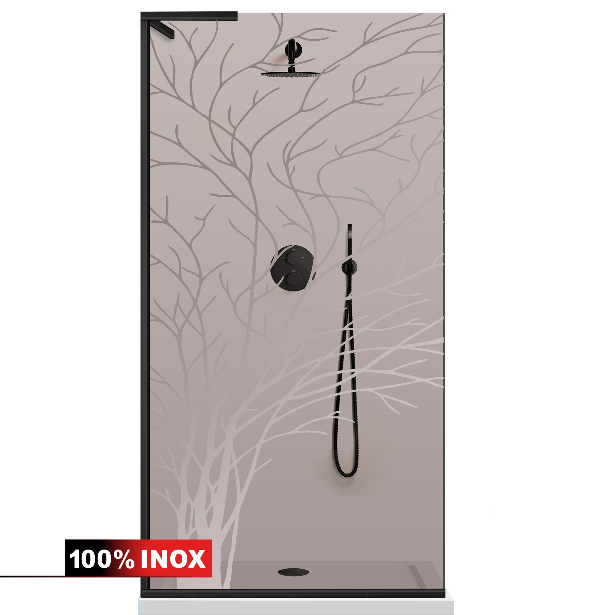 Shower Screens Walk-in, Shower wall Stainless steel, #Bronze #Bronze