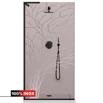 Shower Screens Walk-in, Shower wall Stainless steel, #Bronze #Bronze