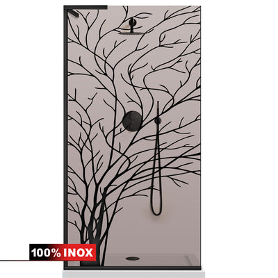 Shower Screens Walk-in, Shower wall Stainless steel, #Bronze #Bronze