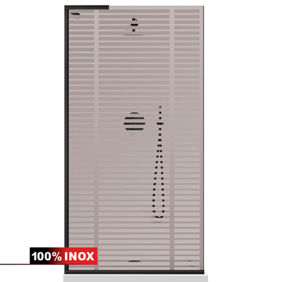 Shower Screens Walk-in, Shower wall Stainless steel, #Bronze #Bronze