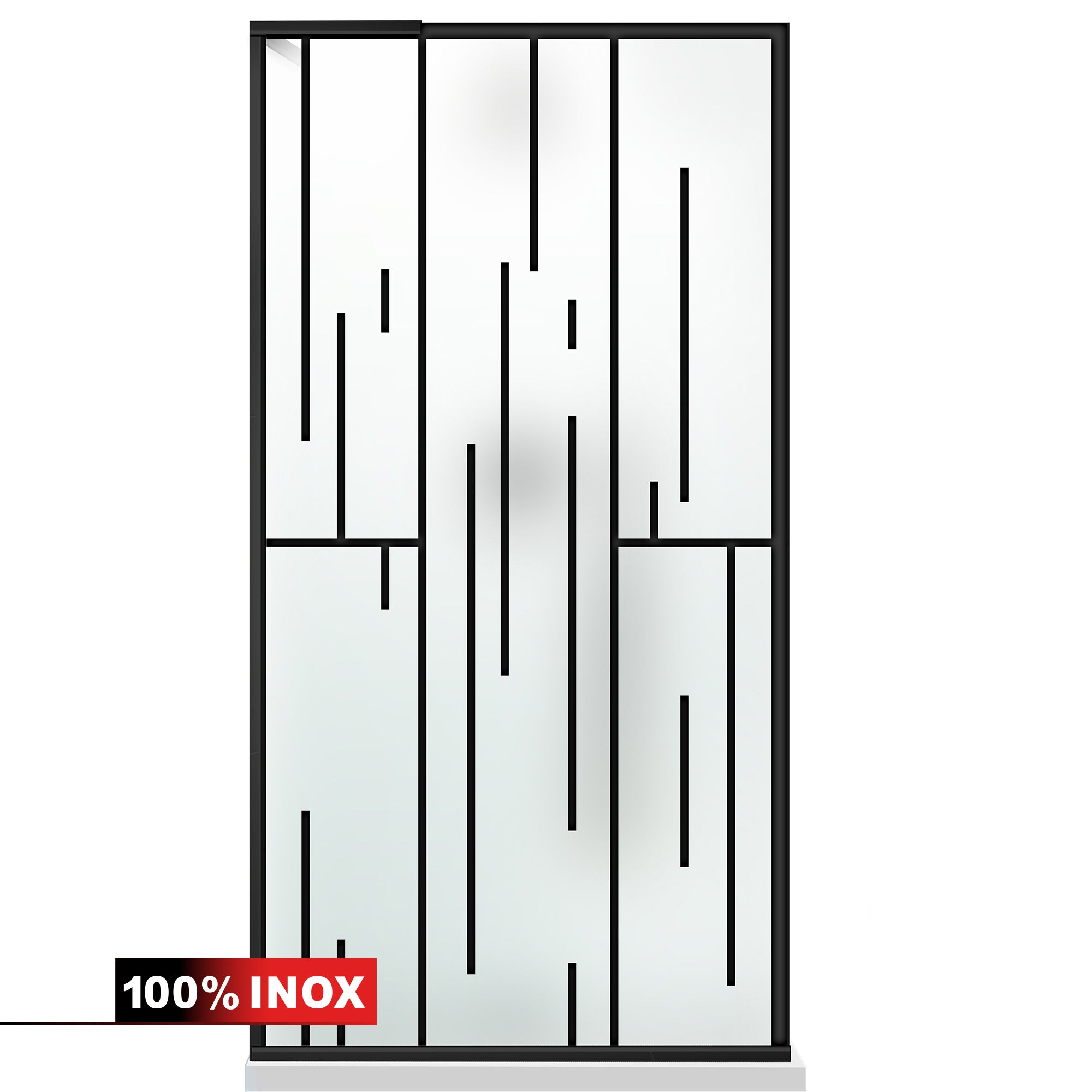 Shower Screens Walk-in, Shower wall Stainless steel, #Satiné #Matt