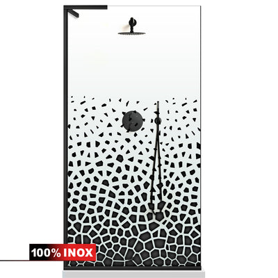 Shower Screens Walk-in, Shower wall Stainless steel, #Clear #Víztiszta