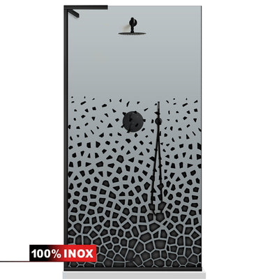 Shower Screens Walk-in, Shower wall Stainless steel, #Grey #Szürke
