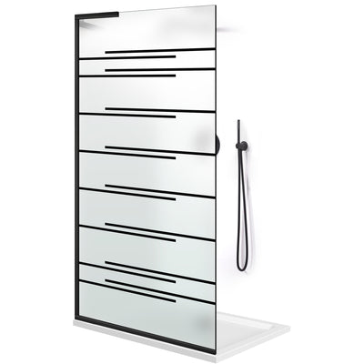 Shower Screens Walk-in, Shower wall Stainless steel, #Satiné #Matt