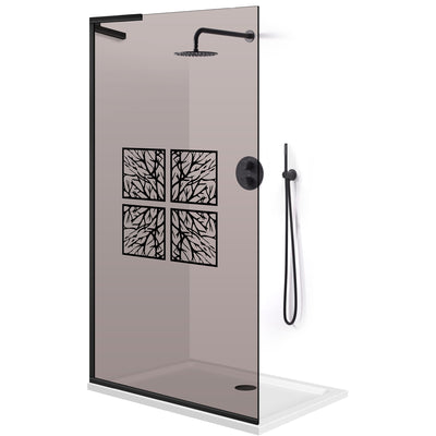 Shower Screens Walk-in, Shower wall Stainless steel, #Bronze #Bronze
