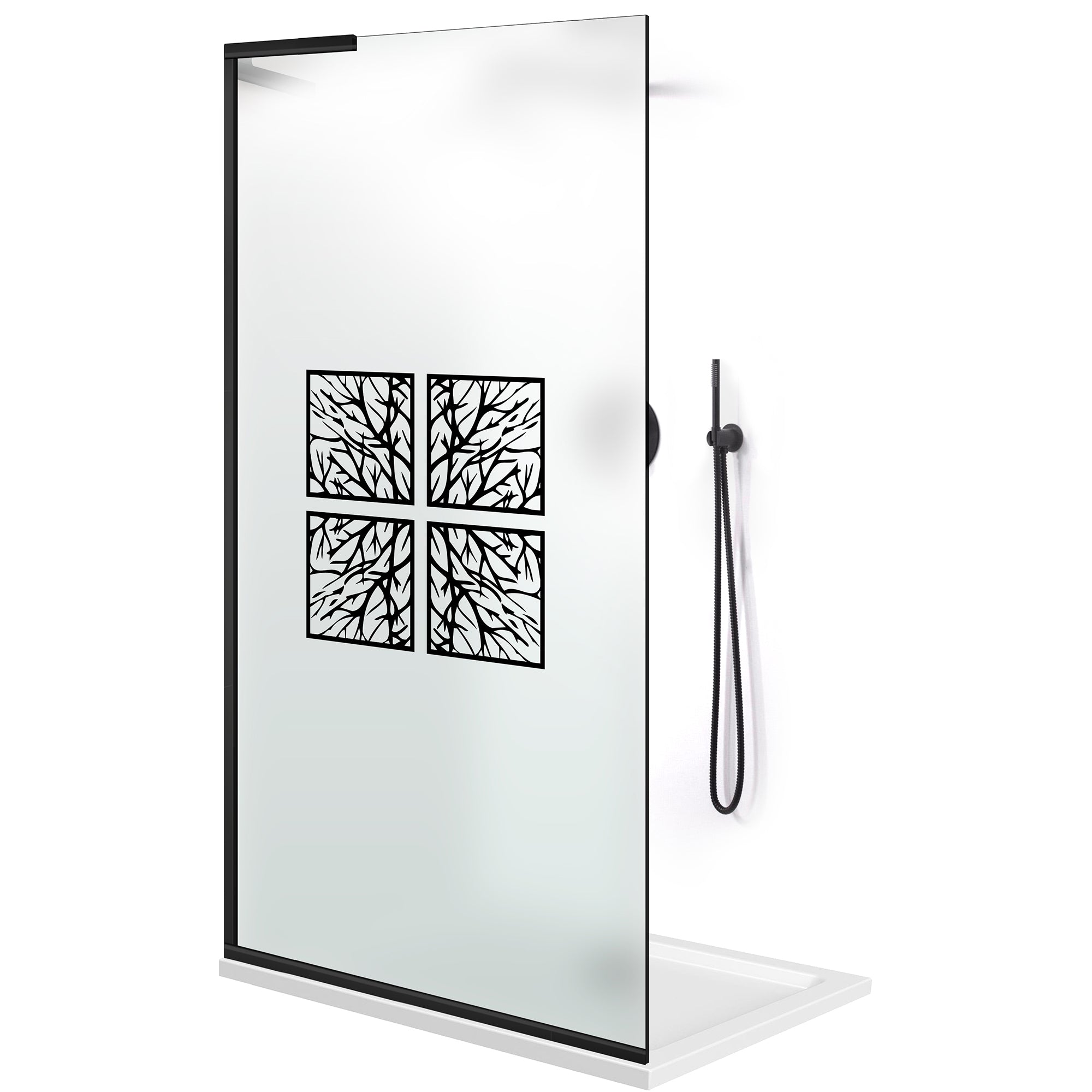 Shower Screens Walk-in, Shower wall Stainless steel, #Satiné #Matt