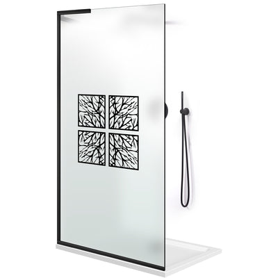 Shower Screens Walk-in, Shower wall Stainless steel, #Satiné #Matt